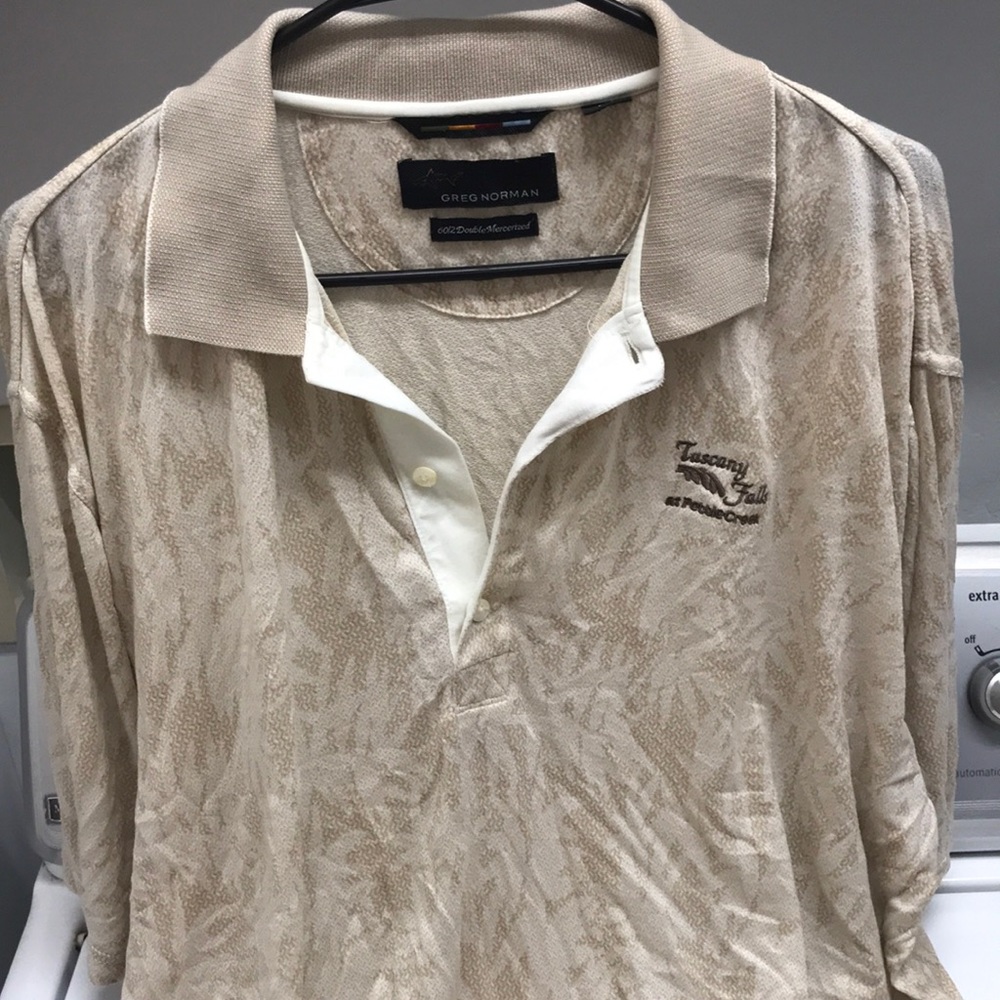Greg Norman shark polo men’s Large